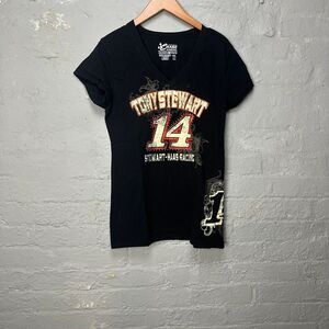 NASCAR Chase Authentics‎ Tony Stewart #14 Racing V-Neck T-Shirt Black